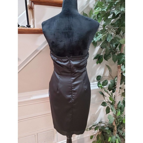 Twenty One Womens Black Off The Shoulder Sleeveless Back Zip Short Dress Medium - Picture 6 of 12